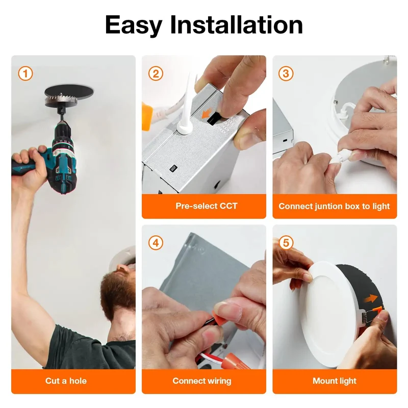 Slick Six Inch Recessed Smart Ceiling Lights Offering Adjustable Color Temperatures And Smooth Dimming For True Bang For Your Buck Value Includes Six Wet Rated Downlights Delivering Crisp High Cri Glow For Zero Hassle Home Fixes