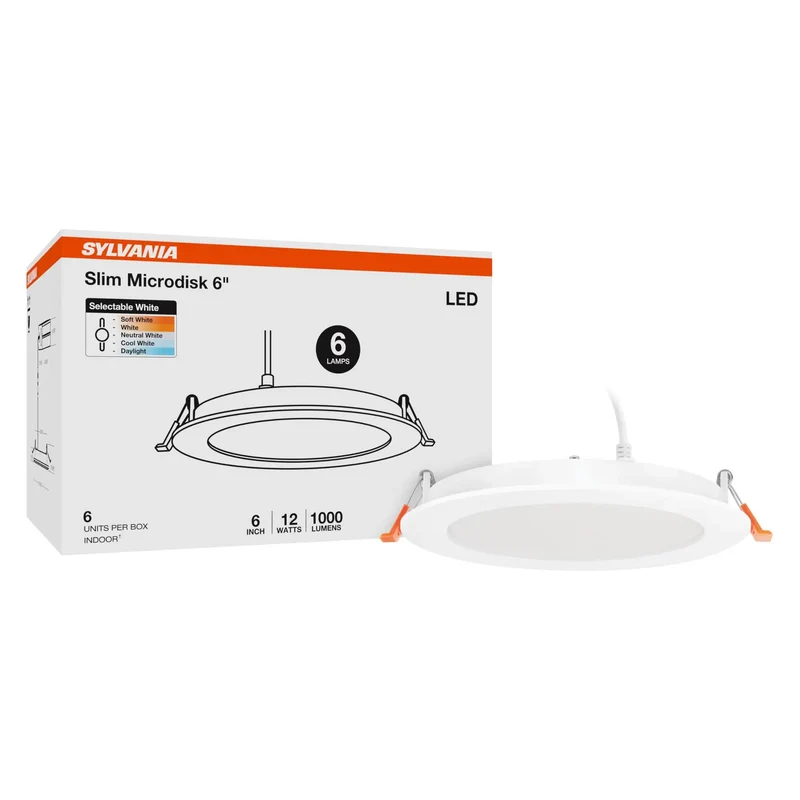 Slick Six Inch Recessed Smart Ceiling Lights Offering Adjustable Color Temperatures And Smooth Dimming For True Bang For Your Buck Value Includes Six Wet Rated Downlights Delivering Crisp High Cri Glow For Zero Hassle Home Fixes