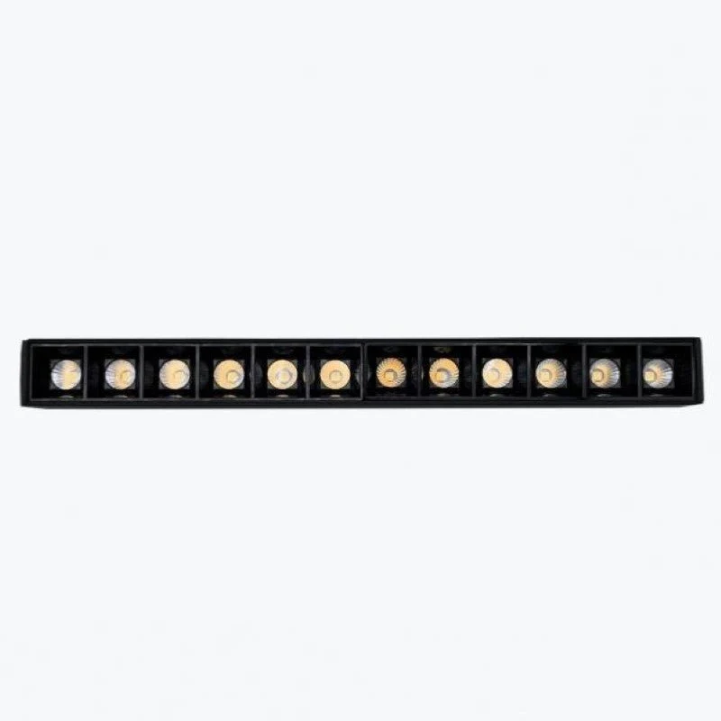 Projecteur LED sur Rail Magnétique 48V DC 12W NOIR