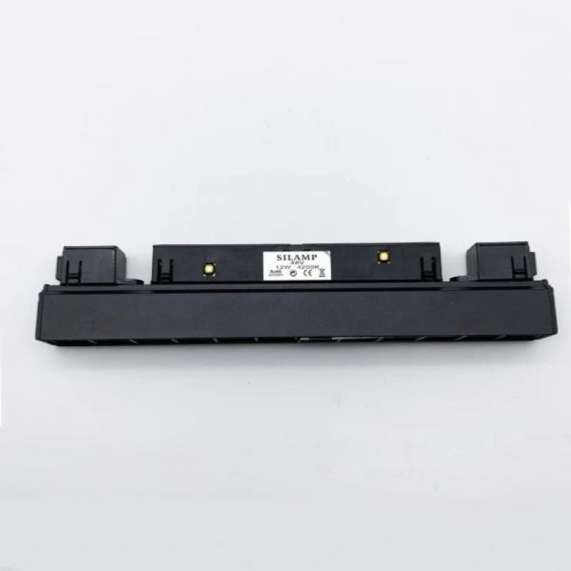 Projecteur LED sur Rail Magnétique 48V DC 12W NOIR