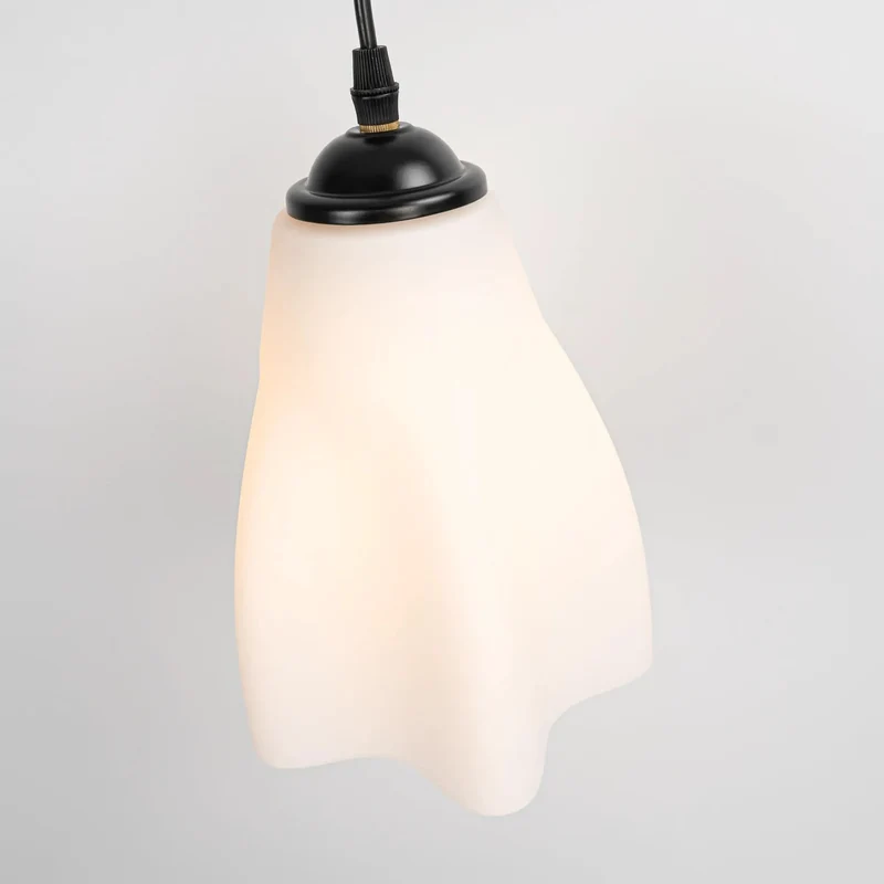 Hella Smooth Two Light Recessed Can Light Conversion Kit Transform To Dope Glass Pendant Fixture With E26 Socket And Matte Black Housing Tight Kitchen Island Update