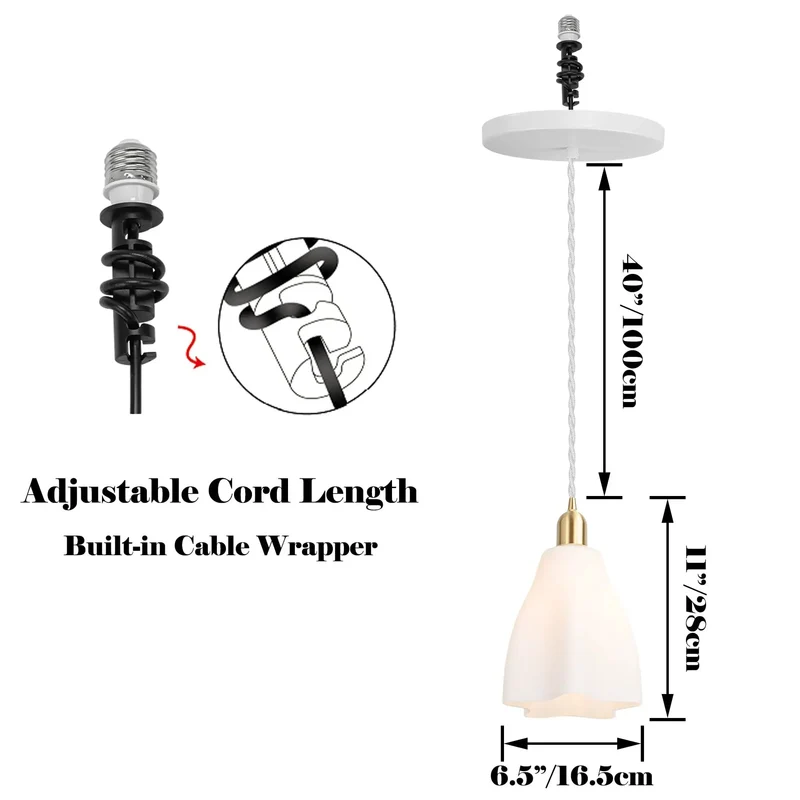 No Sweat Recessed Can Light To Pendant Conversion Kit Swapped In With E26 Screw Adapter And Rock Solid Brass Glass Shell A Bad Boy Upgrade For Modern Kitchen Island Flex Or Mellow Hallway Lounge Dimmable