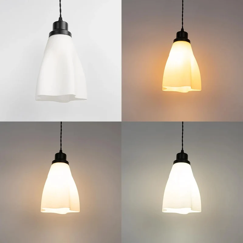 Straight Swap Recessed Can Light To Pendant Conversion Kit For 4 5 6 Inch Cutout With E26 Base And Vintage Glass Shade Zero Wiring Hassle Super Quick Fix For Kitchen Islands And Hallways
