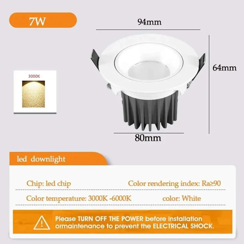 Top Shelf Retro Fit Led Recessed Lights 13 Pack 3.5 And 4 Inch Downlights Round Baffle Trim 6000K Daylight White Aluminum Body Dead Simple Installation With Heavy Duty Heat Sink For Real Home Vibes
