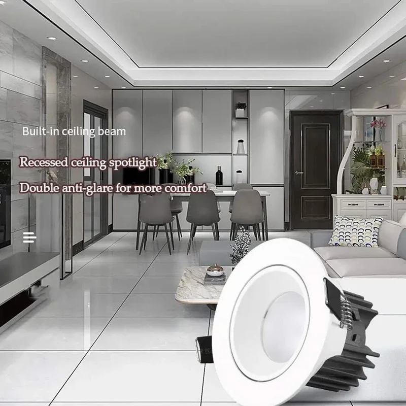 Top Shelf Retro Fit Led Recessed Lights 13 Pack 3.5 And 4 Inch Downlights Round Baffle Trim 6000K Daylight White Aluminum Body Dead Simple Installation With Heavy Duty Heat Sink For Real Home Vibes