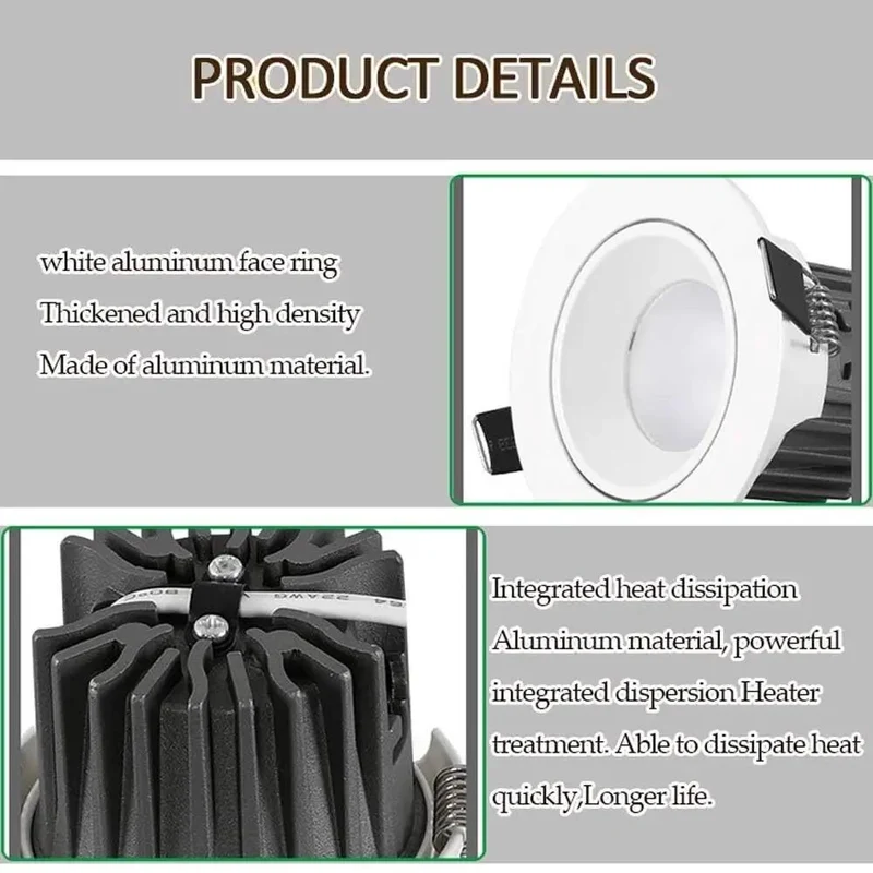 Top Shelf Retro Fit Led Recessed Lights 13 Pack 3.5 And 4 Inch Downlights Round Baffle Trim 6000K Daylight White Aluminum Body Dead Simple Installation With Heavy Duty Heat Sink For Real Home Vibes