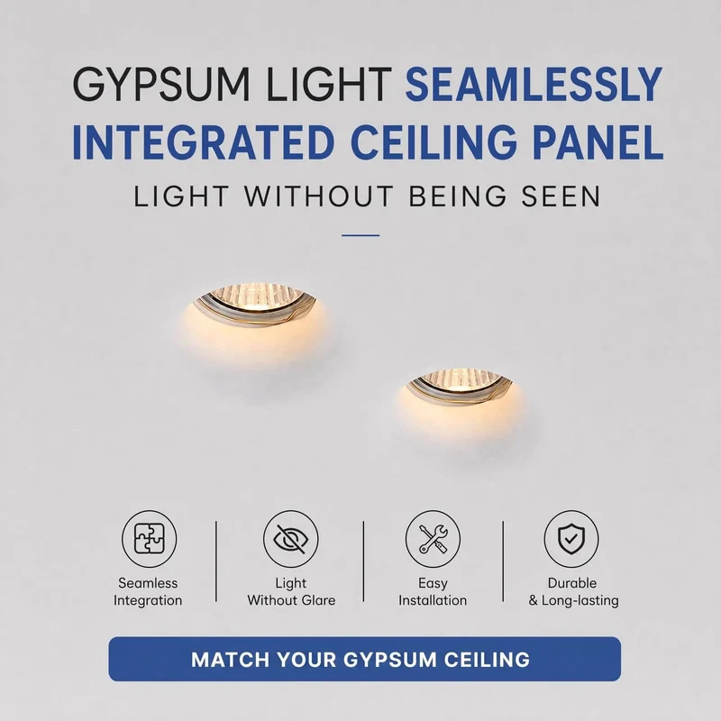 Matte White Recessed Downlight Fixture With Seamless Plaster Integration And Dead Simple Adjustable Embedded Bracket For Quick No Hassle Flush Mount Ceiling Spotlight Setup GU10