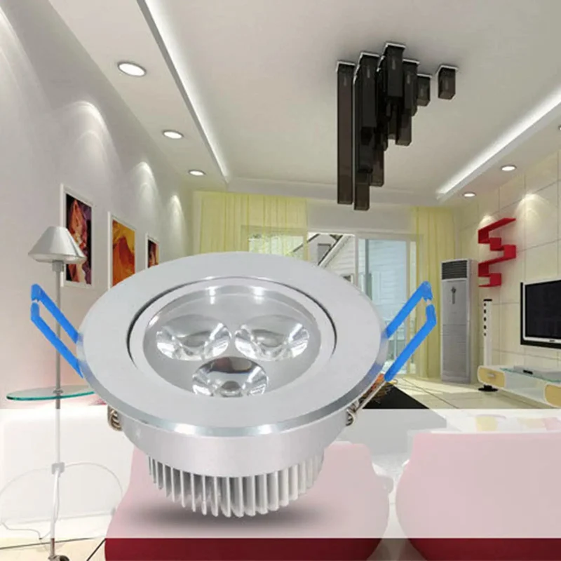 Sleek Recessed LED Downlight Featuring Top Shelf Aluminum Housing And A Frosted Silver Trim Delivers Hella Bright White Accent Lighting For Drop In Ceiling Cabinets And Gallery Walls
