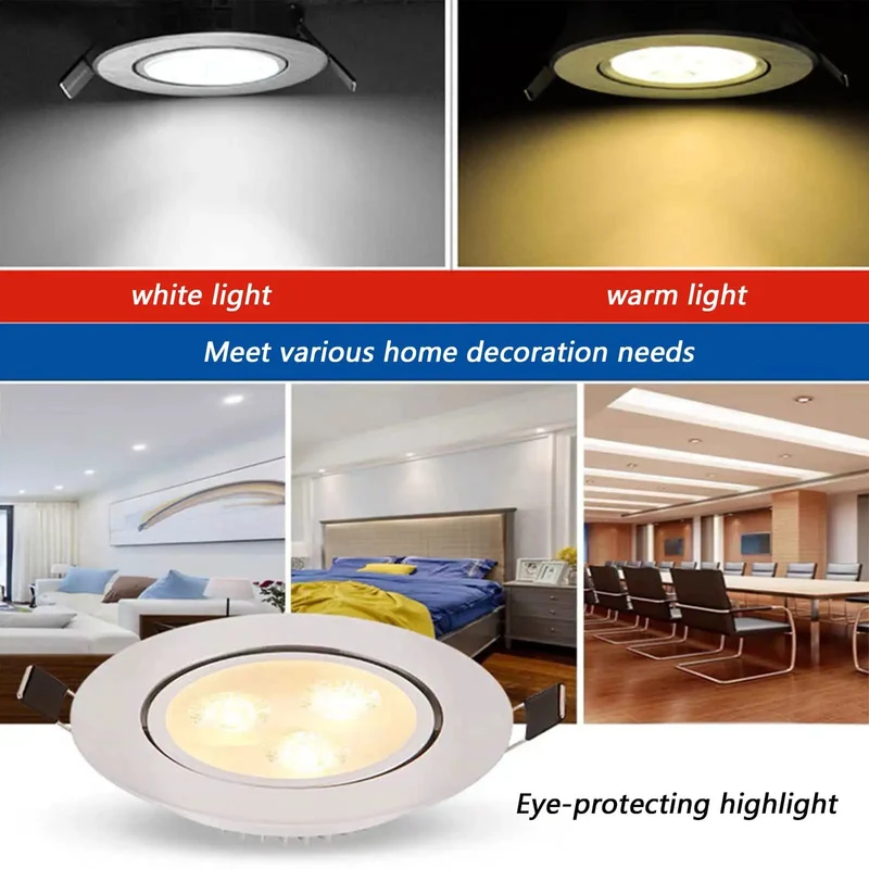 Sleek Recessed LED Downlight Featuring Top Shelf Aluminum Housing And A Frosted Silver Trim Delivers Hella Bright White Accent Lighting For Drop In Ceiling Cabinets And Gallery Walls