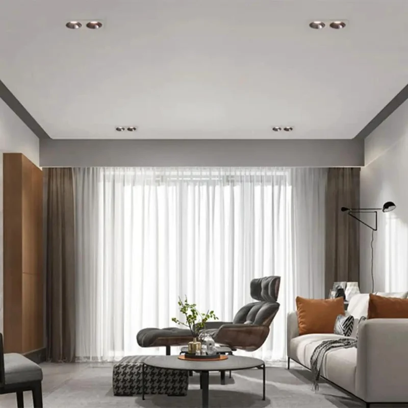 Top Shelf 5 Pack Double Head LED Downlights Recessed Lighting Kit Heavy Duty Aluminum Housing Delivers Smooth Brightness Crisp White Finish Glare Free CRI 90 Plus No Nonsense Drop In Ceiling Lamps For Cozy Spaces