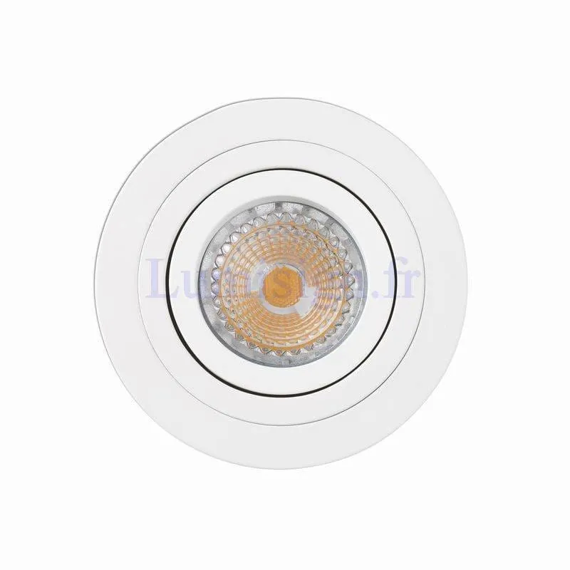 Spot encastrable orientable RADON rond blanc