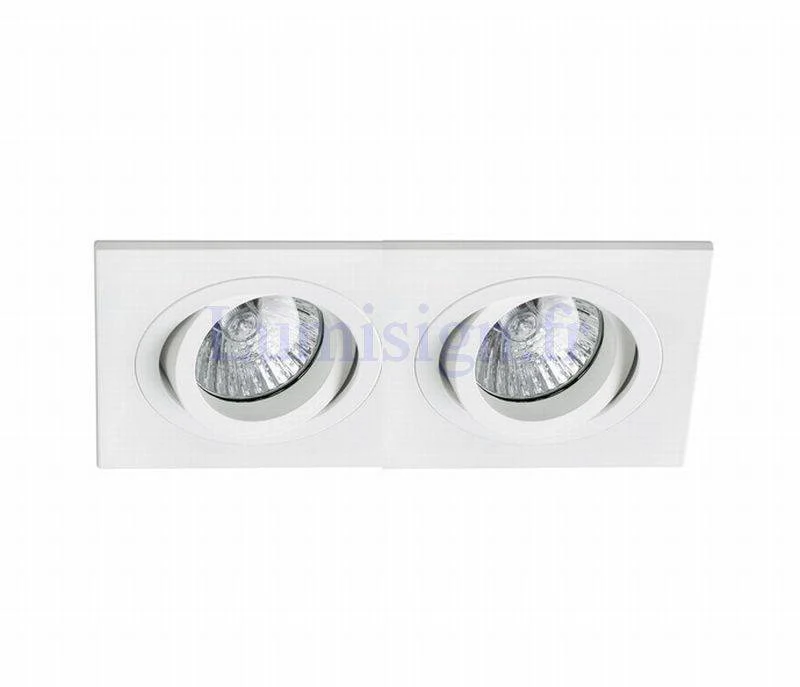 Spot encastrable orientable RADON-2 blanc pour ampoule GU10 220V