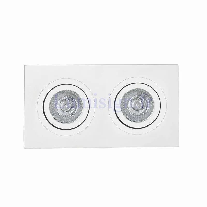 Spot encastrable orientable RADON-2 blanc pour ampoule GU10 220V