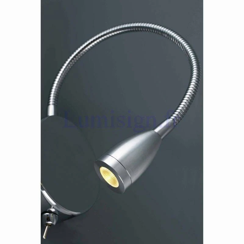 Lampe liseuse flexible LOKE-1 chrome