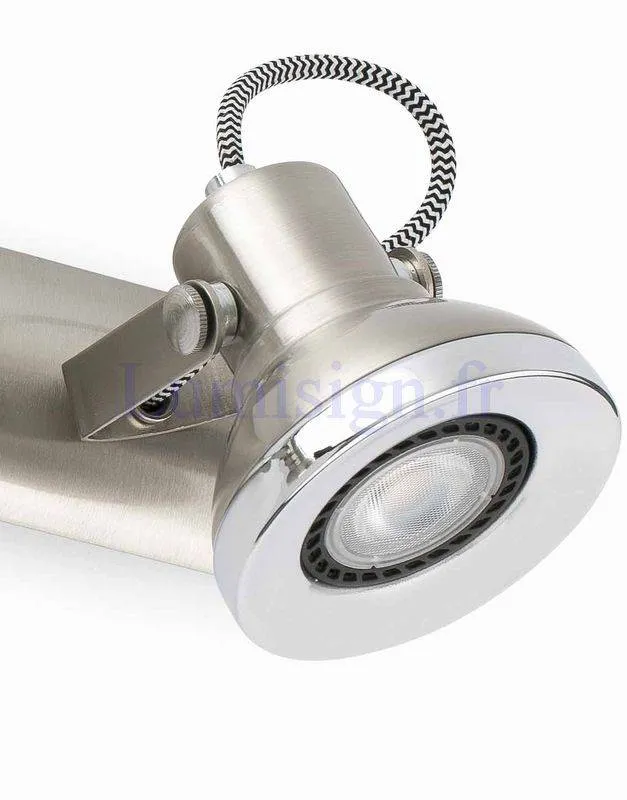 Rampe de spots RING-2 nickel mat