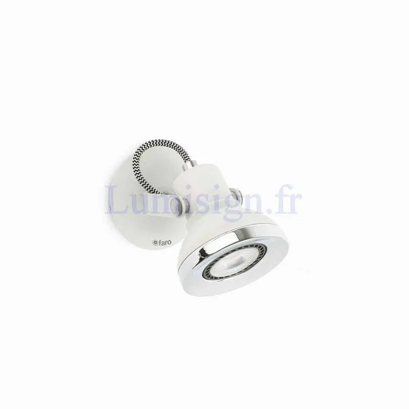 Spot à fixer RING-1 blanc