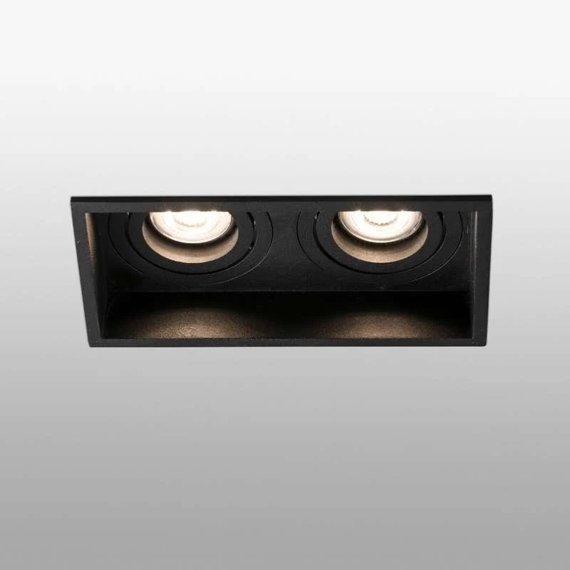 Spot double encastrable orientable HYDE noir