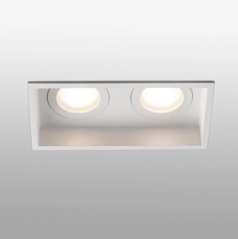 Spot double encastrable IP44 HYDE blanc