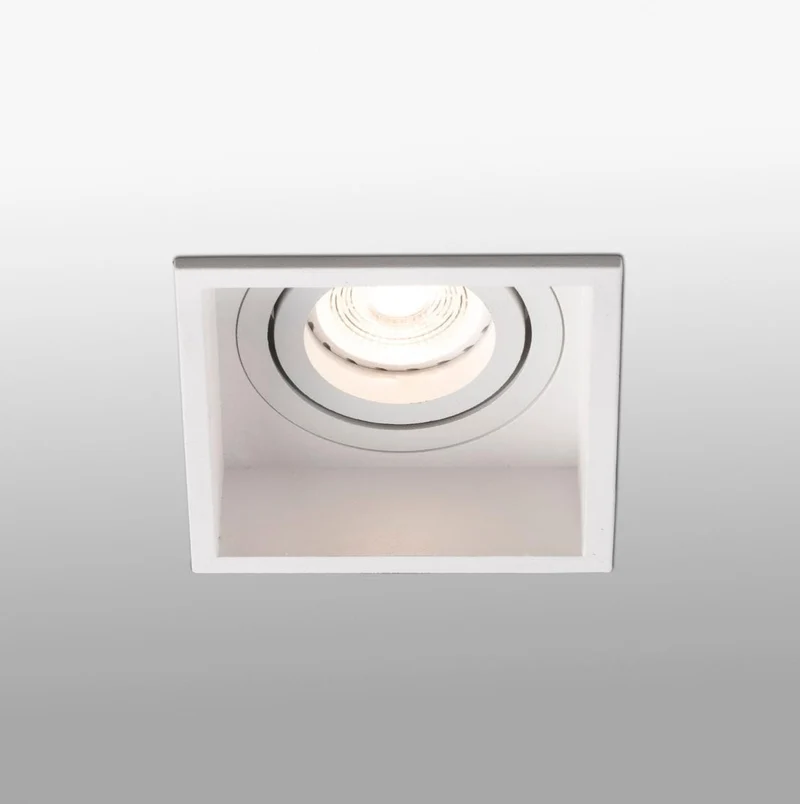 Spot encastrable orientable HYDE carré blanc