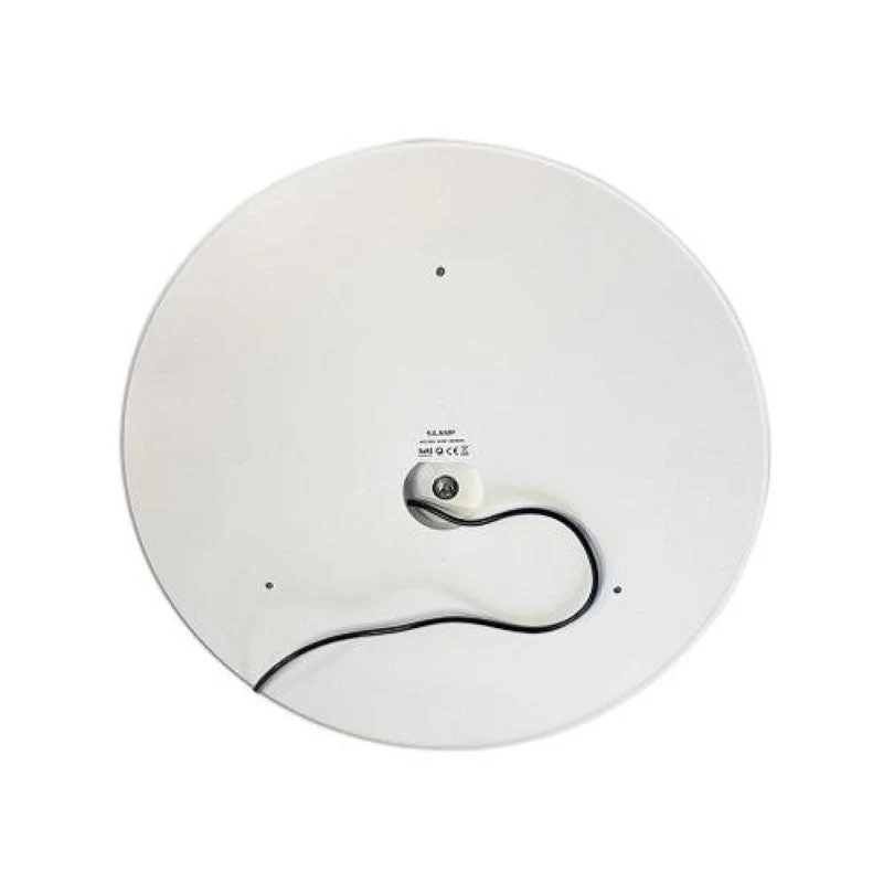 Miroir LED Rond 32W 80cm avec Capteur Infrarouge Cadre Alu pour Salle de Bain