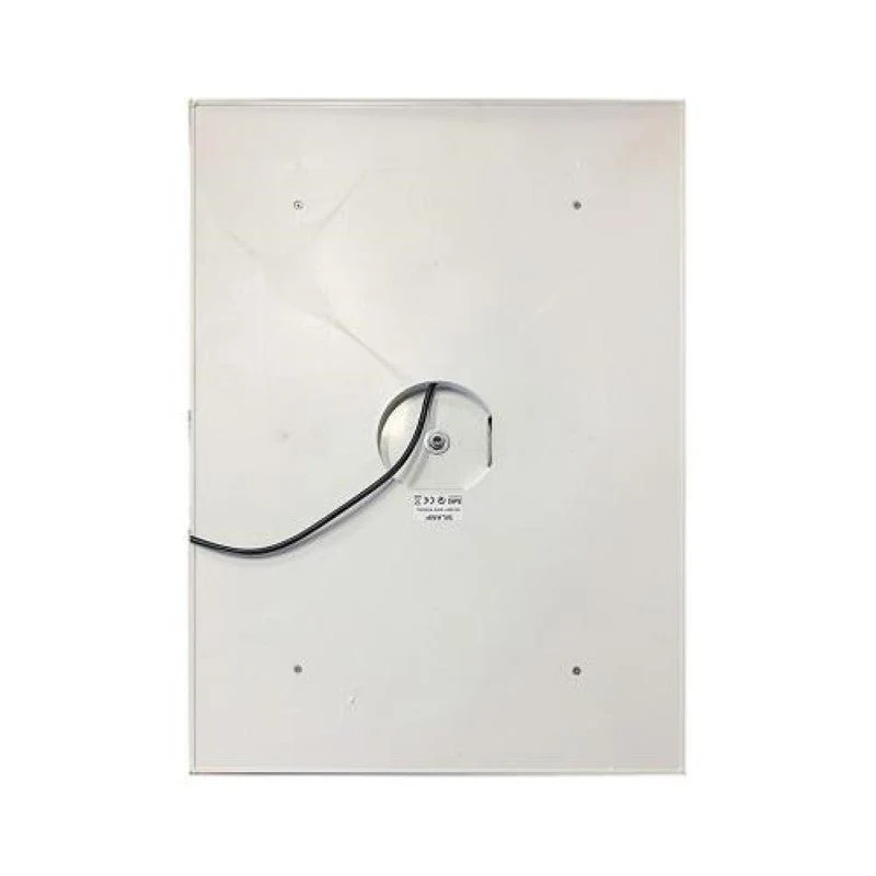 Miroir LED Rectangulaire 35W 60x80cm avec Interrupteur Tactile Cadre Alu pour Salle de Bain