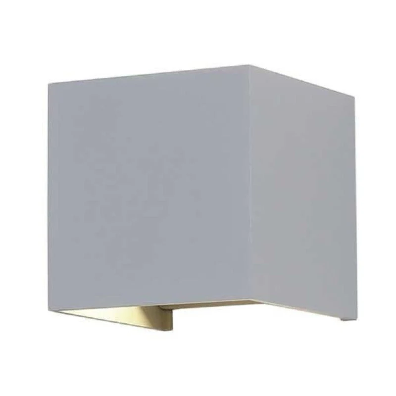 Applique Murale Grise LED 12W IP54 Carré