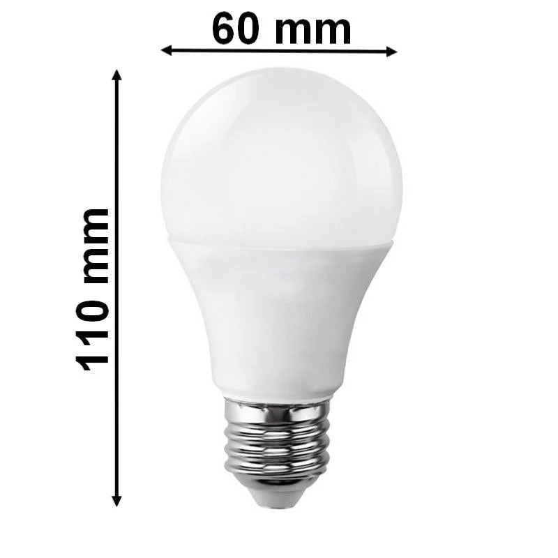 Ampoule LED E27 9W 220V A60 180° - Pack de 5