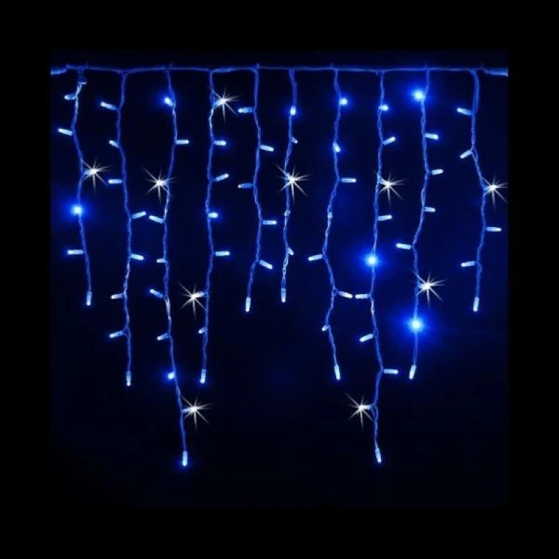 Guirlande LED Rideaux 320LED 220V 3m IP44 8 modes - Bleu
