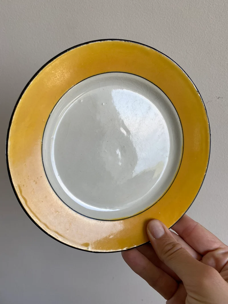 Assiettes à dessert Porcelaine Opaque Luneville début XXème fin XIXème