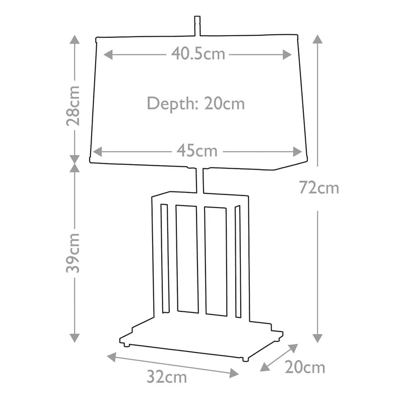 Lampe de table Atlas 1 lumière