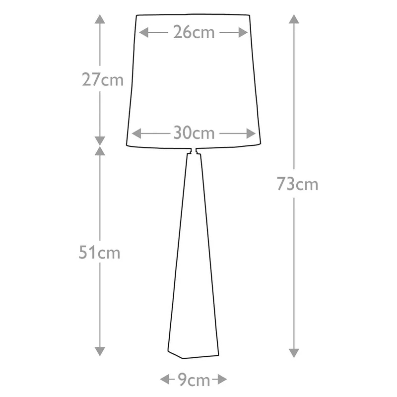 Lampe de table Ascent 1 lumière - Nickel poli
