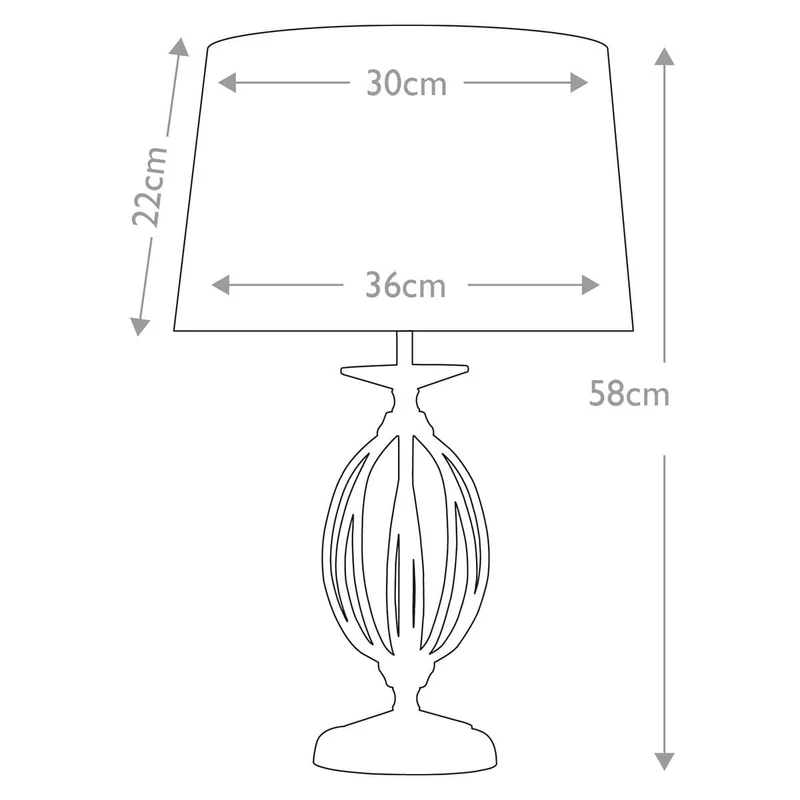 Lampe de table Aegean 1 lumière - Laiton poli