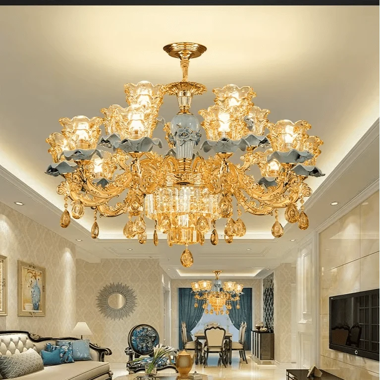 Lustre Chandelier Doré