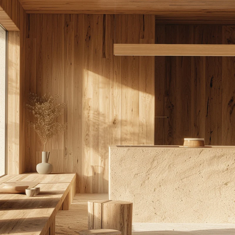 Tunto L 120 - 880 mm - Oak Pendant