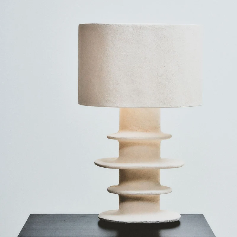 Serax Papier Maché Geometrical Earth Table Lamp - Second Chance