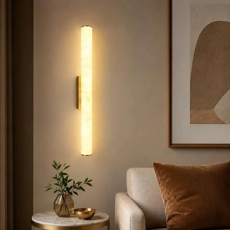 Level Up Your Space With This Fire Modern Wall Sconce Boasting A Striking Resin Shade And Polished Brass Gold Metal Base. Enjoy Three Color Changing LED Settings For That Perfect Vibe. Hardwired Fixture Fits Bedroom, Living Room, Hallway, Staircase.