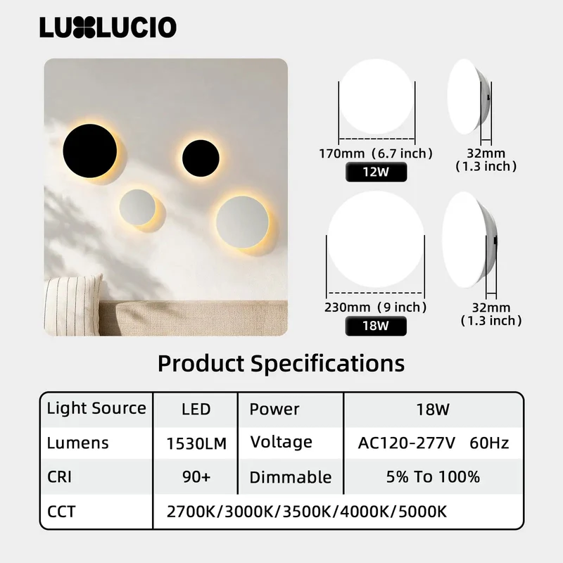 Top Tier Led Wall Sconce With Nifty Side Toggle For Swapping Between Buttery Warm And Bright Cool Tones Clean 9 Inch Backlit Frame Easy Hardwired Hook Up For Modern Lofts And Chill Bedrooms