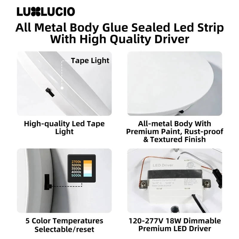 Top Tier Led Wall Sconce With Nifty Side Toggle For Swapping Between Buttery Warm And Bright Cool Tones Clean 9 Inch Backlit Frame Easy Hardwired Hook Up For Modern Lofts And Chill Bedrooms