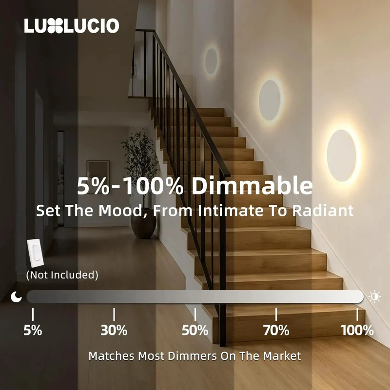 Top Tier Led Wall Sconce With Nifty Side Toggle For Swapping Between Buttery Warm And Bright Cool Tones Clean 9 Inch Backlit Frame Easy Hardwired Hook Up For Modern Lofts And Chill Bedrooms