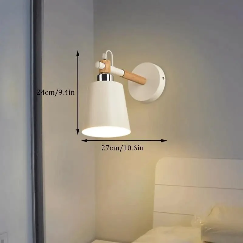 Single Head Iron Art Wall Sconce With E26 E27 Metal Socket Base Zero Frills Sleek Indoor Lighting Fixture Heavy Hitter Decor For Living Room Setup 10.6 Inches