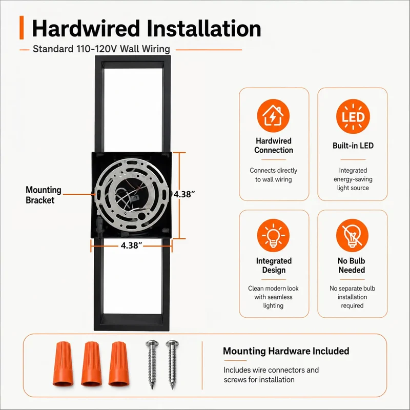 Modern Outdoor Wall Sconces 2 Pack Up And Down LED Light Fixtures 3000K Warm White Hardwired For Porch Patio Garage Door With Sleek Aluminum Frame To Amp Up Your Home Curb Appeal And Create A Total Badass Glow Vibes Anytime Day Or Night