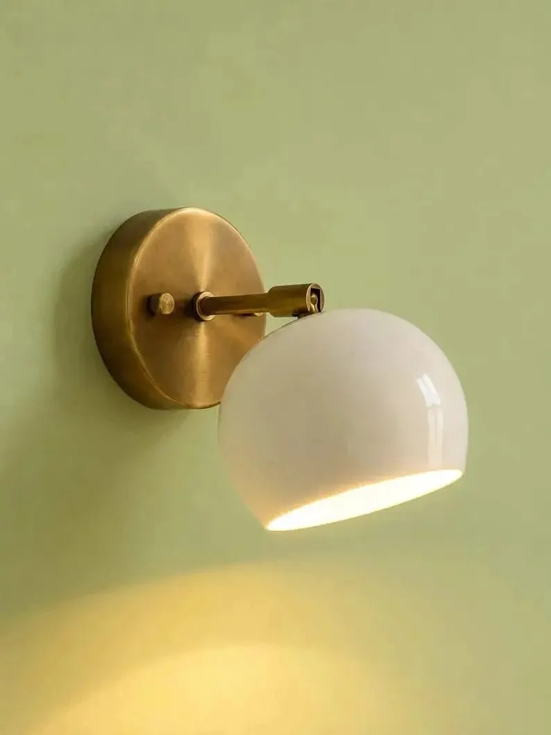 Knockout Hardwired Wall Sconce Lighting Fixture Made With Durable Brass Adds Real Swagger To Your Home Decor While Nailing That Clean Mid Century Modern Vibe For Bathrooms Bedrooms And Hallways