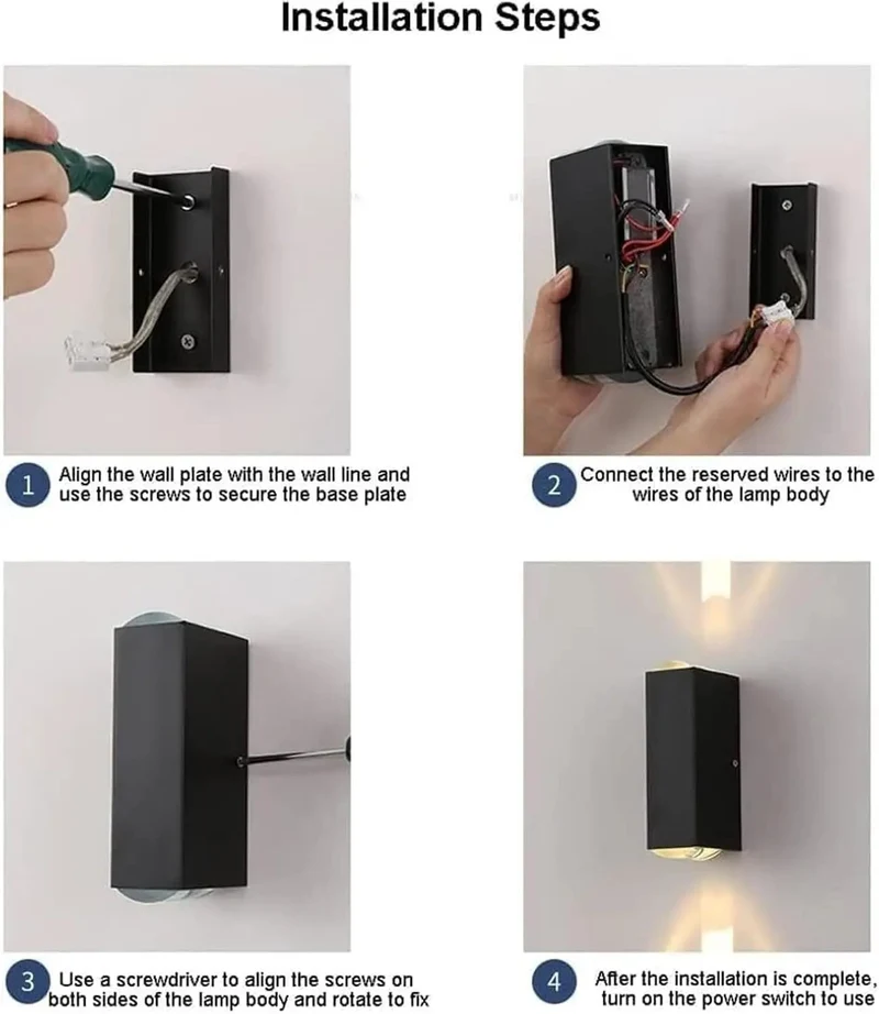 Premium Quality Led Wall Sconce 2 Pack Up And Down Light 20 Watt Black Die Cast Aluminum IP65 Waterproof Indoor Outdoor Wall Wash Fixtures For Hallway Patio Porch Easy Mounting Built To Last