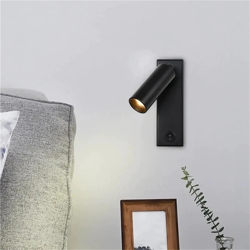 Modern Rotate Cylinder Wall Sconce With Straight Up Flexible Pivot Design Solid Wall Mount Reading Light That Hits Different In Bedrooms And Living Rooms And Slays Your Spaces With Smooth Directed Glow