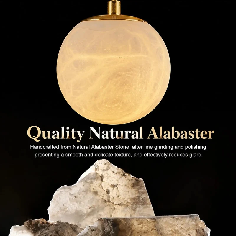 Set Of Two Straight Up Premium Alabaster Wall Sconces With 10 Inch Natural Marble Globe Light For Bathroom Vanity And Bedroom Featuring Hardwired Ball Lamps Dropping Major Style And A Legit Warm Vibe For Stairs And Hallways