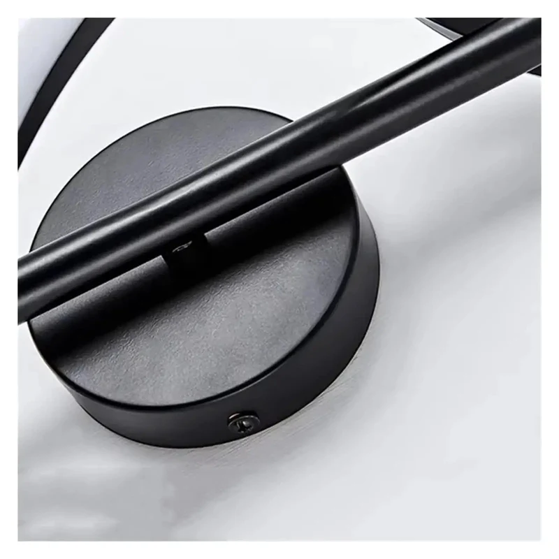 Total Home Flex Luxe LED Wall Sconce With Sharp Black And White Panels For Bedroom Bedside Living Room Warm Glare Quick Mount Indoor Decor Fixture H40 Cm For Staircases Along Hallways