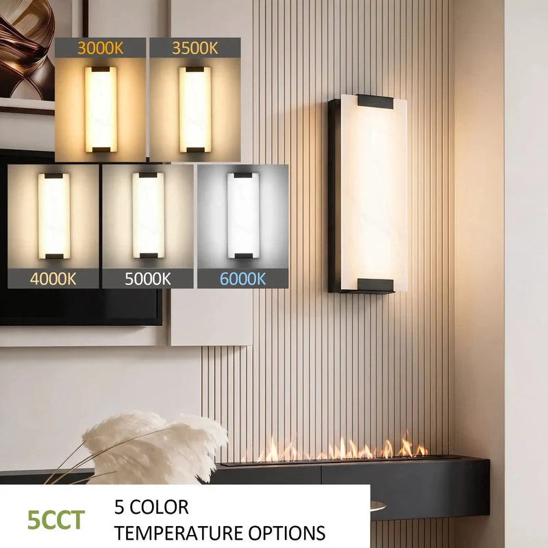 Slick Black Led Wall Sconce Delivers Smooth Three Way Dimming Control And Sweet Five Cct Color Selection For Solid Indoor Illumination And Nifty Home Glow Enhancements With Hardwired Design Makes It A Knockout Choice