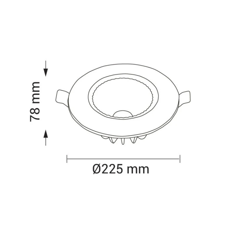 Spot LED Encastrable COB Rond 30W