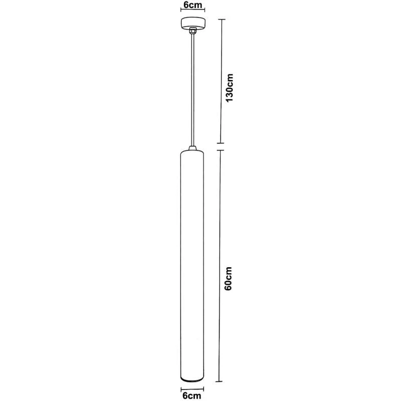 Luminaire Suspendu GU10 IP20 60cm Blanc