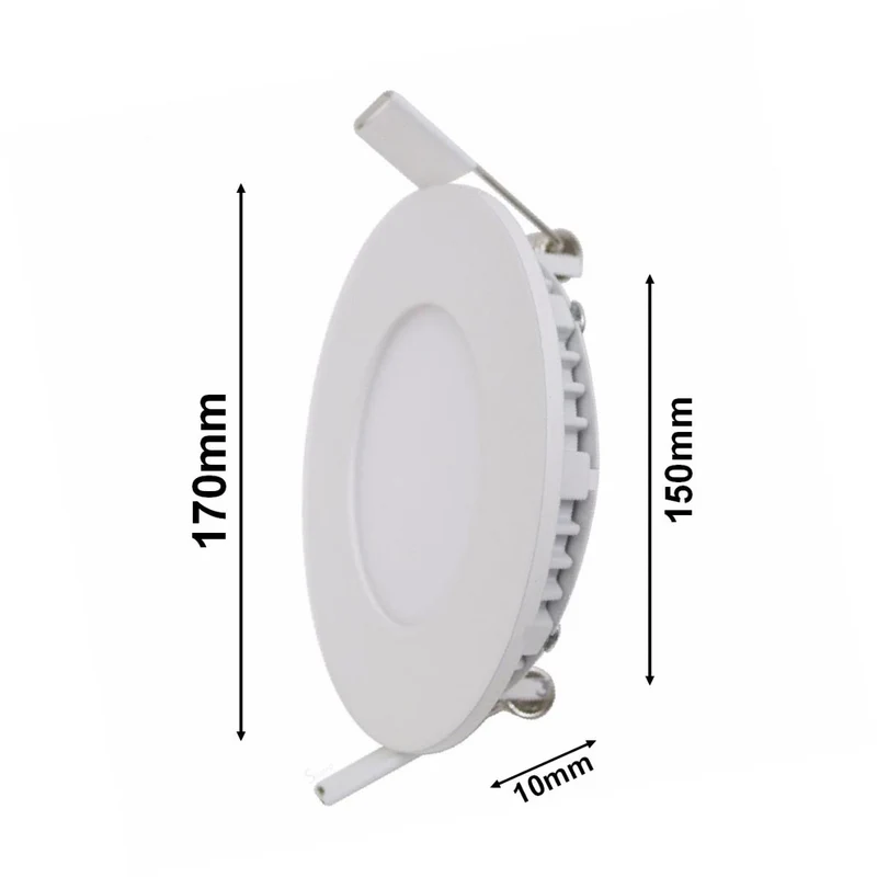 Spot LED Extra Plat Rond BLANC 12W - Pack de 5